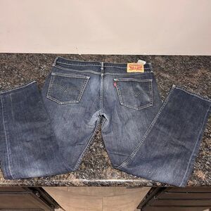 Levi’s Men’s Distressed Jeans 36 x 32 Dark Wash